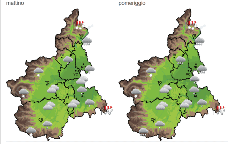 Meteo Piemonte Maltempo In Arrivo Da Venerd Piogge Intense