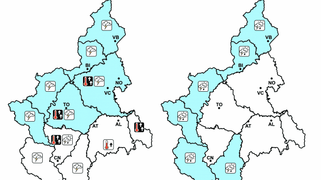 temporali piemonte