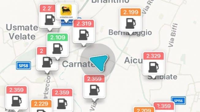 Waze Mappa – Stazioni di Servizio